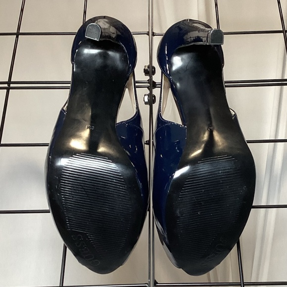 1936. Guess Patent Leather Blue Stilettos EUC Size 9 - Picture 6 of 6